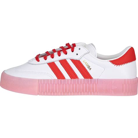 adidas samba weiß rot damen|adidas samba rubber sole.